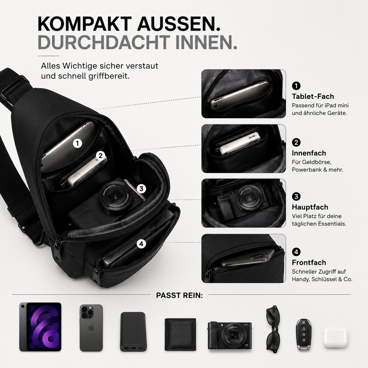 Luxay™ UrbanGuard Sling Bag