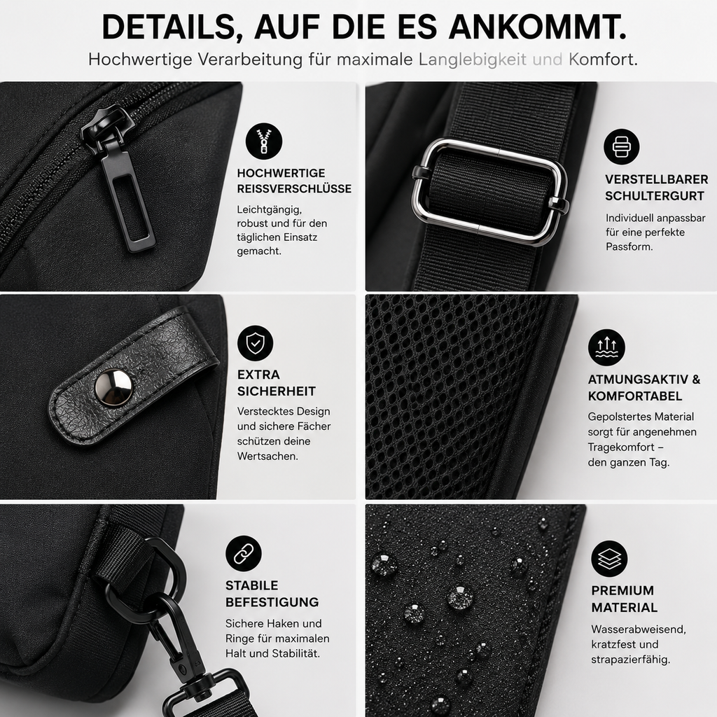 Luxay™ UrbanGuard Sling Bag