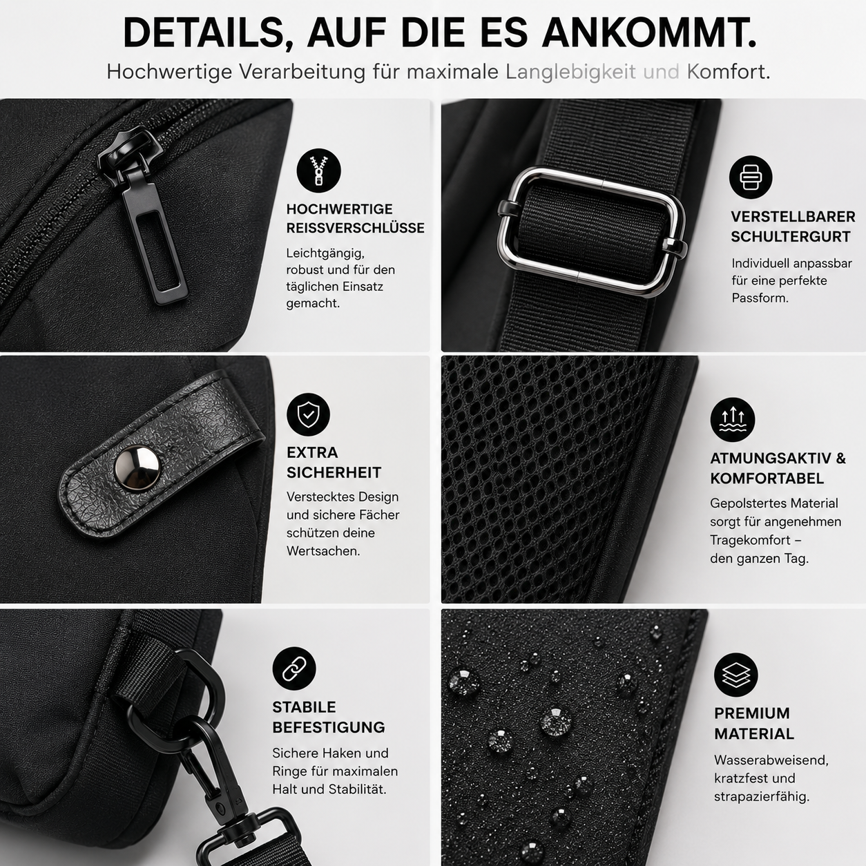 Luxay™ UrbanGuard Sling Bag