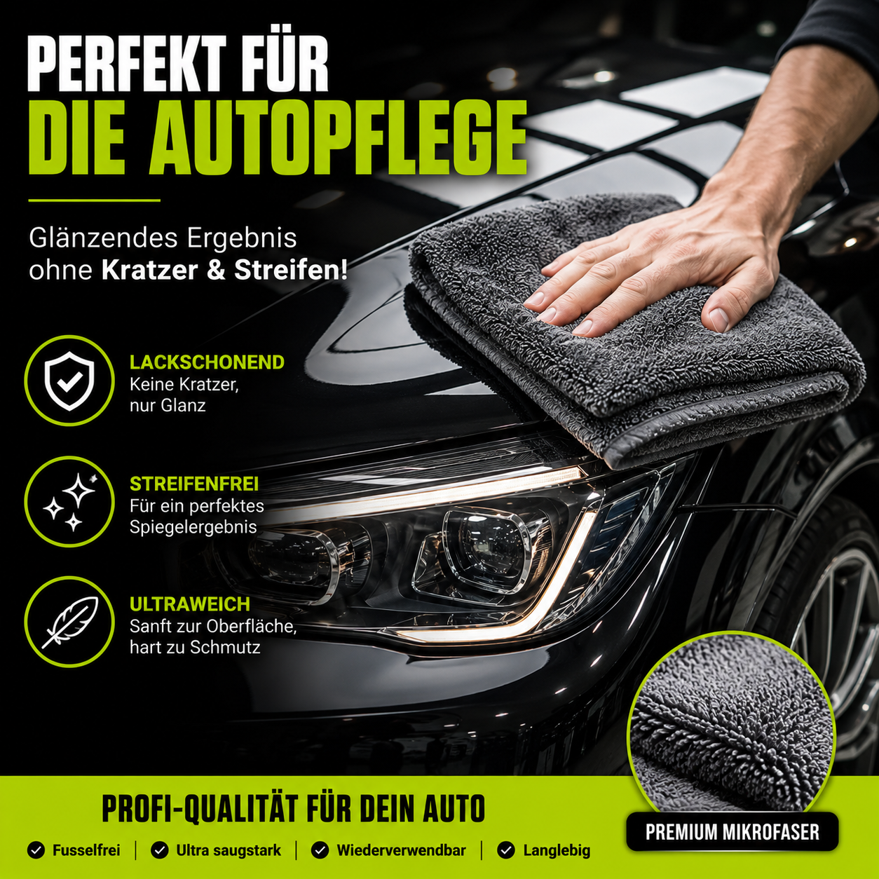 Mikrofaser Power Reinigungstücher Set