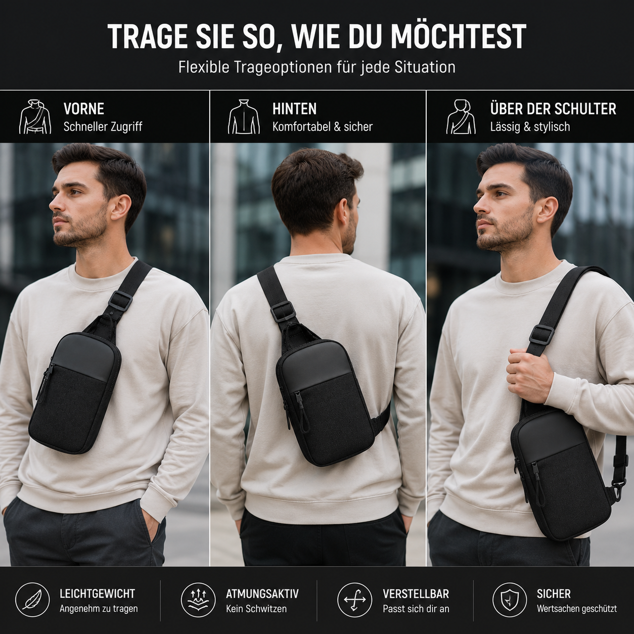 URBANSLING™ | ANTI-DIEBSTAHL SLING BAG