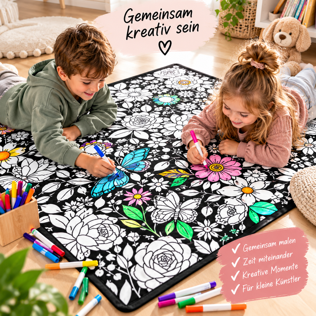 Luxay™ MalWelt – Die bemalbare Familiendecke für stundenlangen Kreativspaß