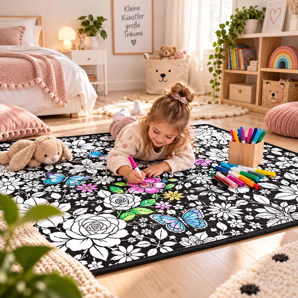 Luxay™ MalWelt – Die bemalbare Familiendecke für stundenlangen Kreativspaß