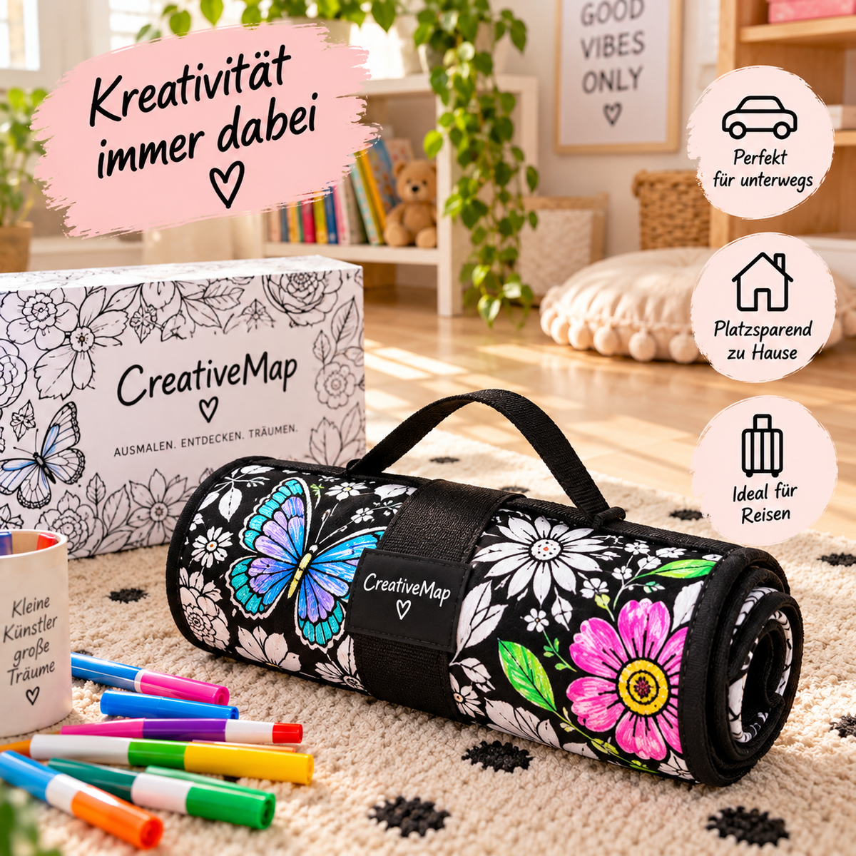 Luxay™ MalWelt – Die bemalbare Familiendecke für stundenlangen Kreativspaß