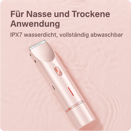 LUNA GLOW Präzisionstrimmer – Nass & Trocken für Gesicht, Körper & Intimbereich
