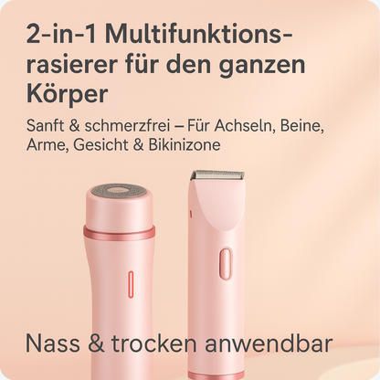 LUNA GLOW Präzisionstrimmer – Nass & Trocken für Gesicht, Körper & Intimbereich