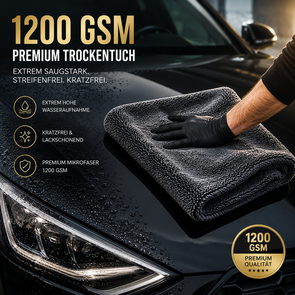 Einmal drüber – perfekt trocken.