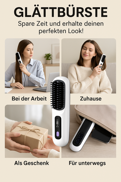 Mini Glätteisen ohne Kabel – Ideal für Reisen & Handtasche