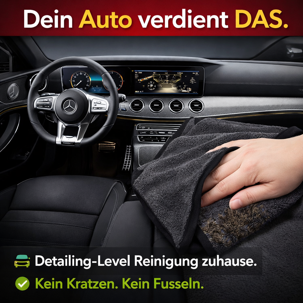 Dein Auto. Trocken. In einem Zug — ohne Streifen, ohne Kratzer, ohne Frust.